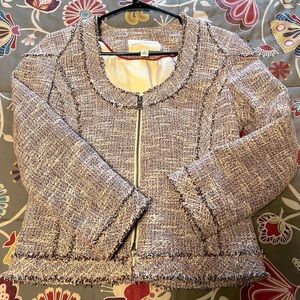 Navy red white tweed BR jacket classic!